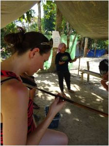 me checking out the dart gun