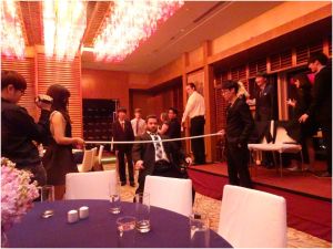 Trent doing the limbo