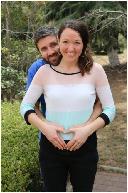 Trent and I week 4 heart belly