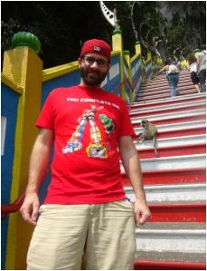 Trent and the monkey