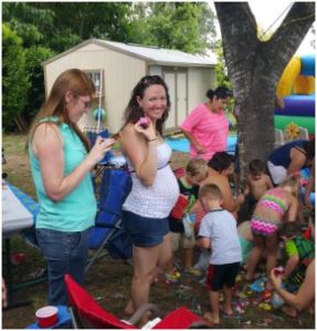 Not ashamed to get some of the pinata candy with the kiddos!