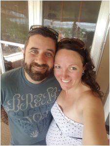 Trent and I at Gavin's birthday party.