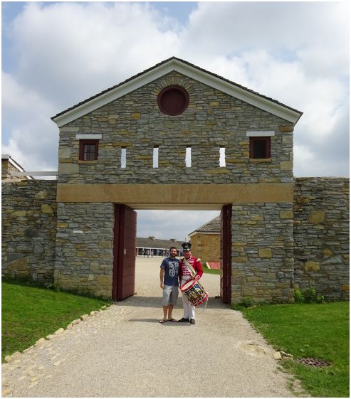 Trent with the drummer boy