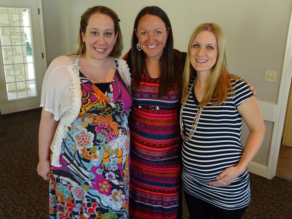 The preggos (minus one who had already left). Due October, November, and December (from left to right)