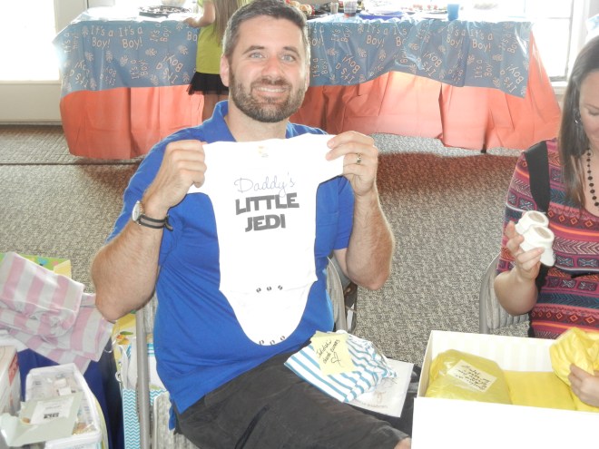 One of my favorite gifts... "Daddy's Little Jedi"  Be still, my heart!