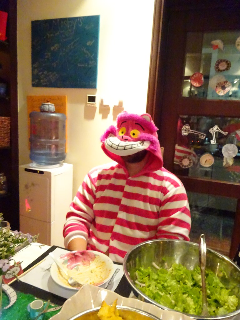 Antonio as the Cheshire cat